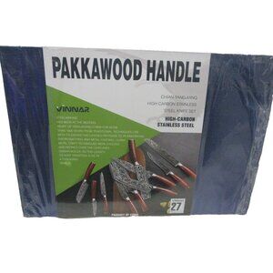 10-Piece Kitchen Knife Set With Wooden Block High Carbon Stainless Forged